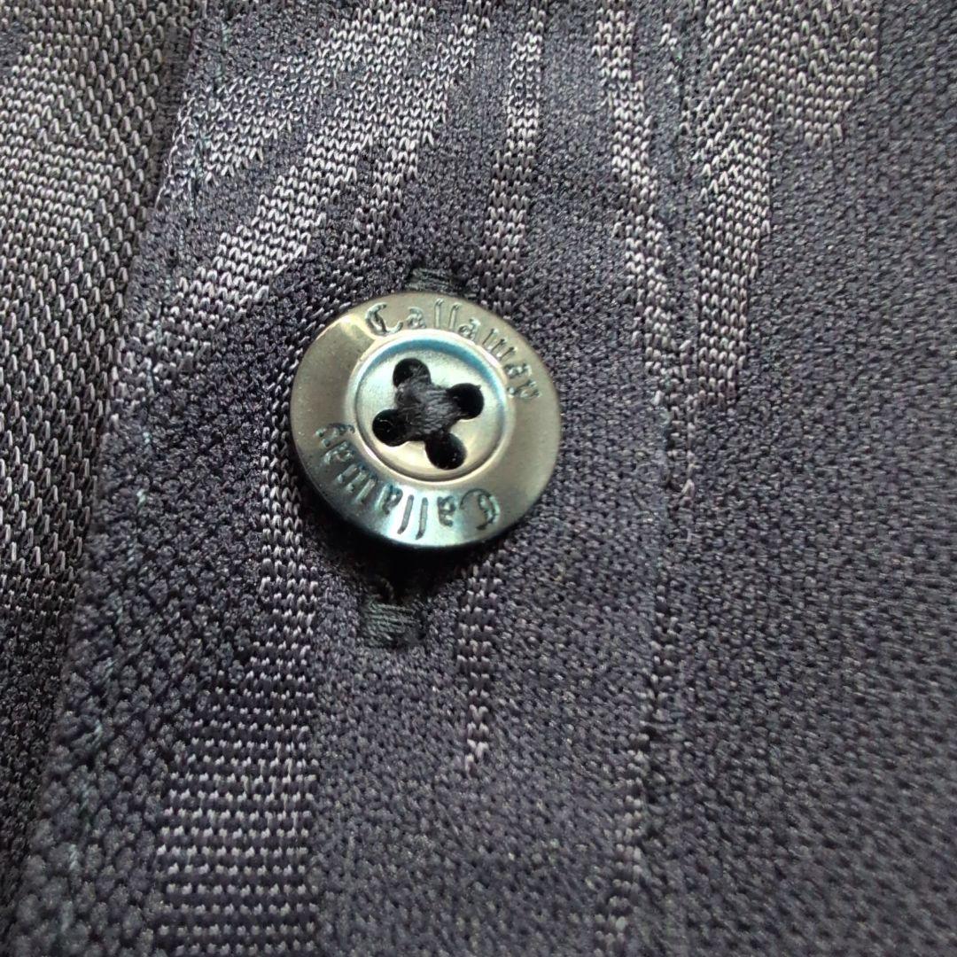 【極美品】キャロウェイゴルフ　ボタニカル総柄　速乾ポロシャツ半袖　M