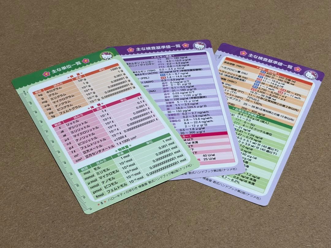 【即購入可】ハローキティのすぐに役立つ基礎看護カード　レア品