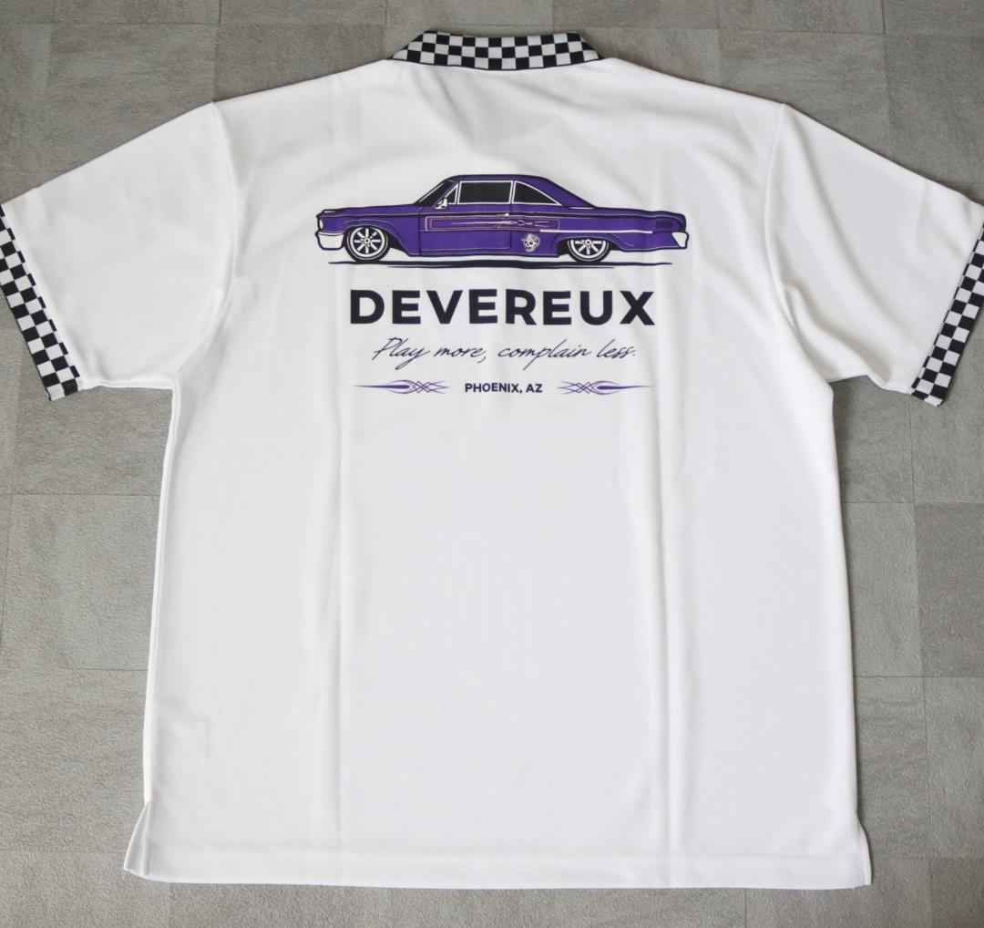 新品タグ付き【デヴァロー ゴルフ】半袖ポロシャツ 白 XL(オーバーサイズ)