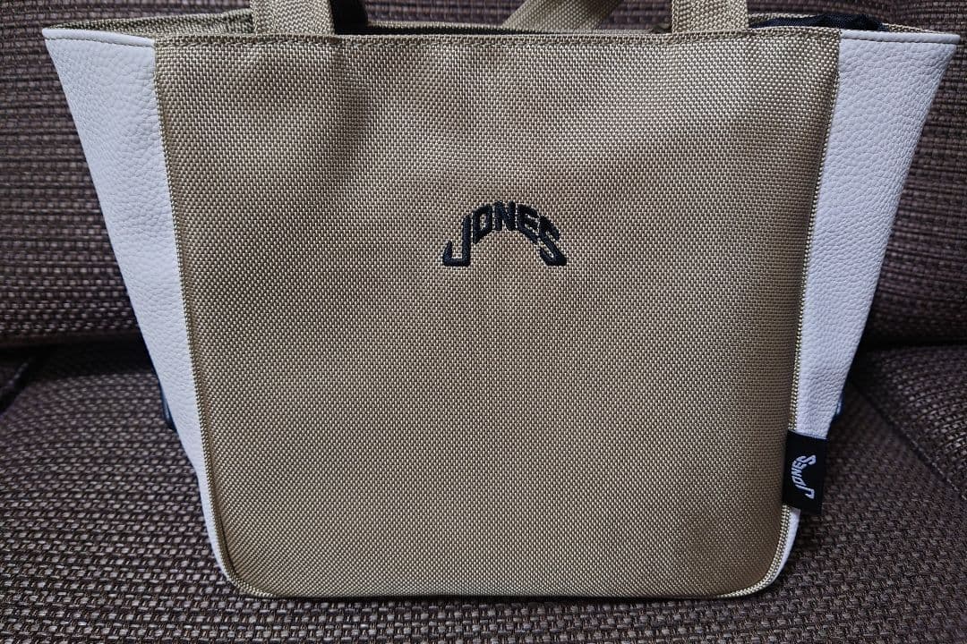 JONES トートバッグ ベージュ・ホワイト