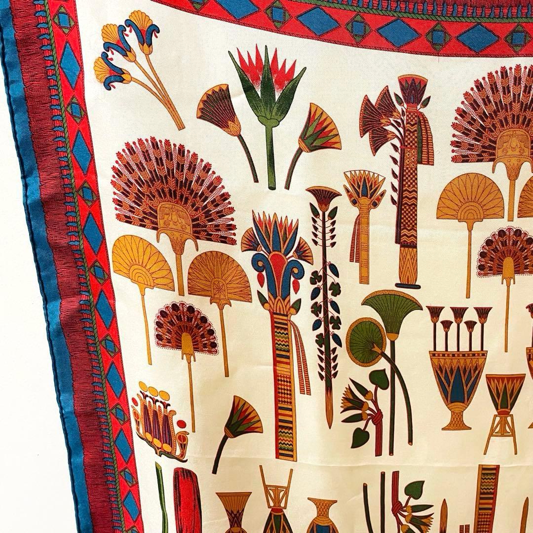 希少✨ manipuri マニプリ シルク スカーフ 総柄