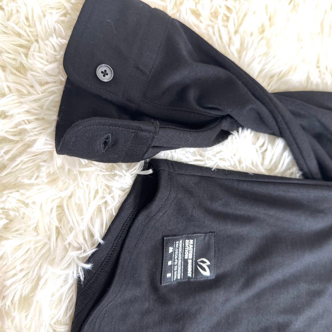 【極美品】マスターバニーエディション　長袖 ポロシャツ　ロゴ刺繍　2XL　黒