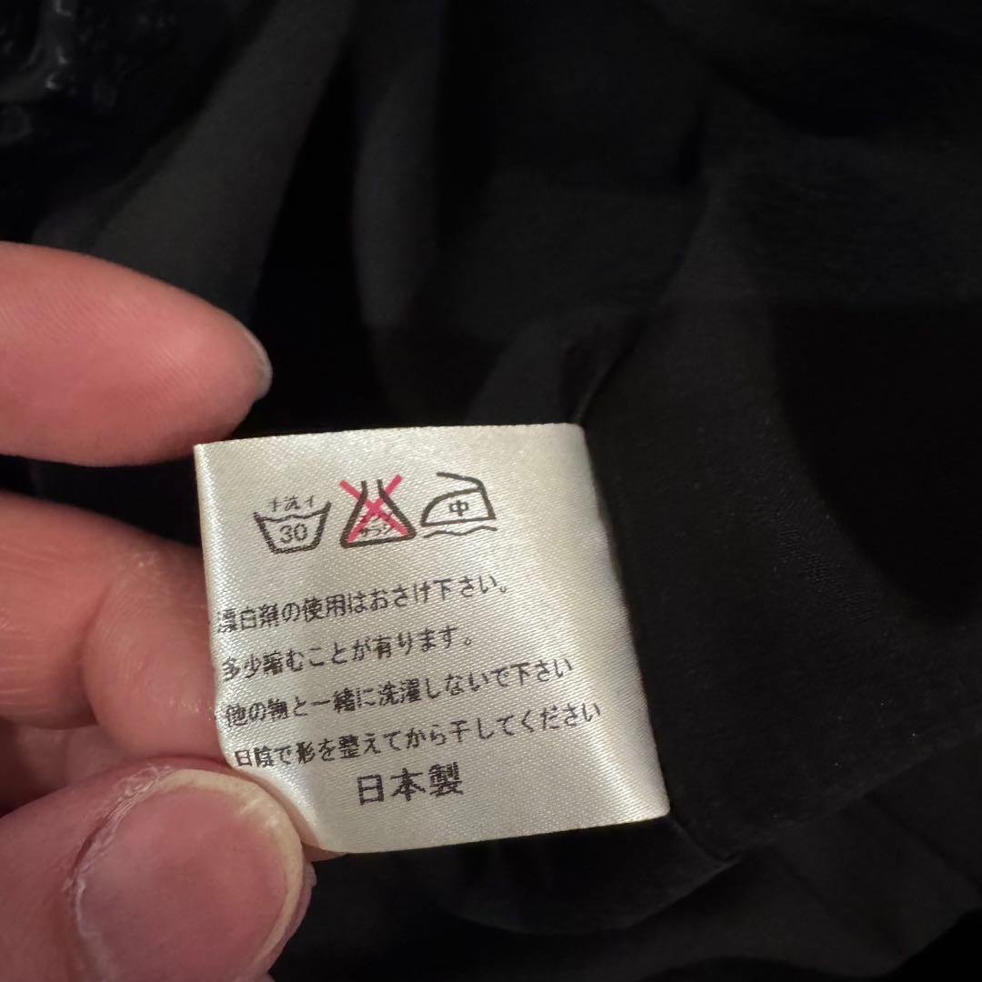 今尾知子創作服 日本製 リネン 麻 ハイネックロングワンピース