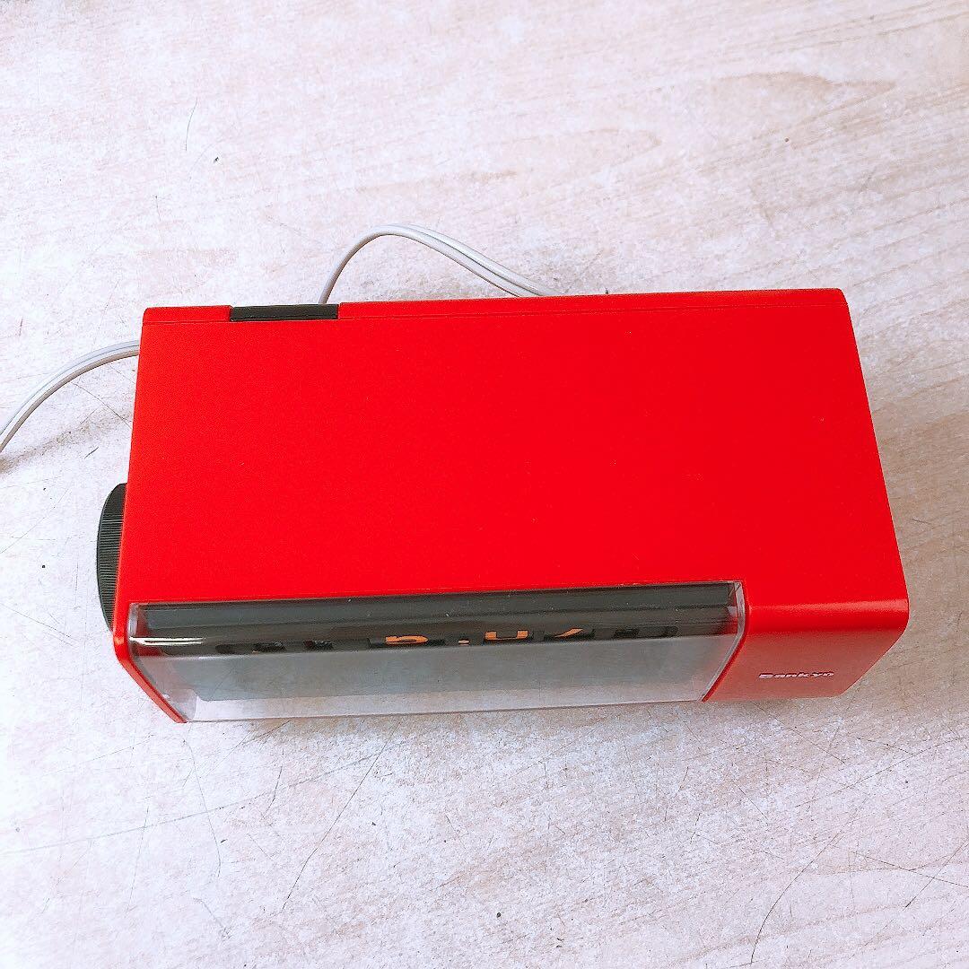 通電OK 昭和レトロ パタパタ時計 Sankyo ザックス DT-612 中古品