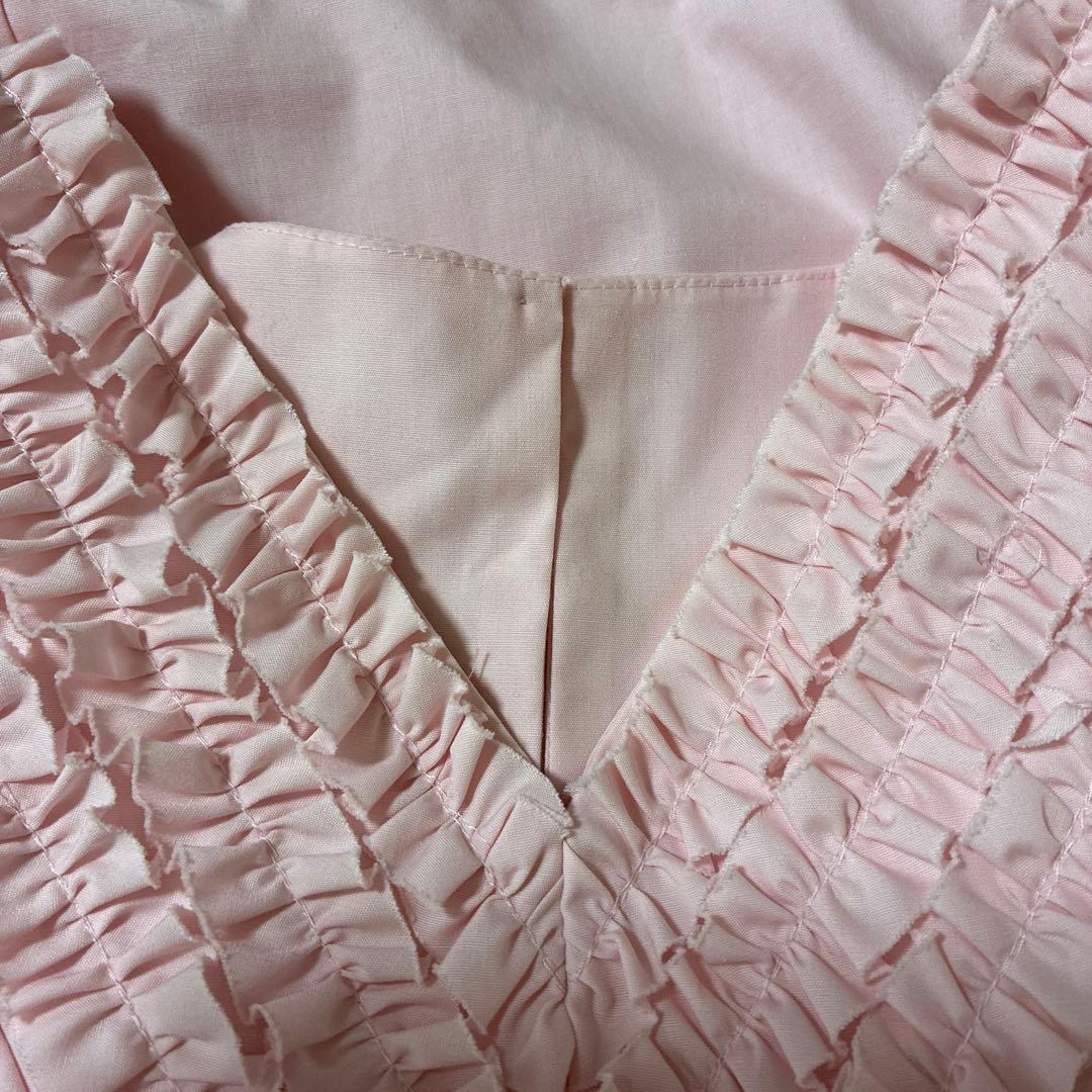 ロージーモンスター　ミニフリルワンピース　ピンク