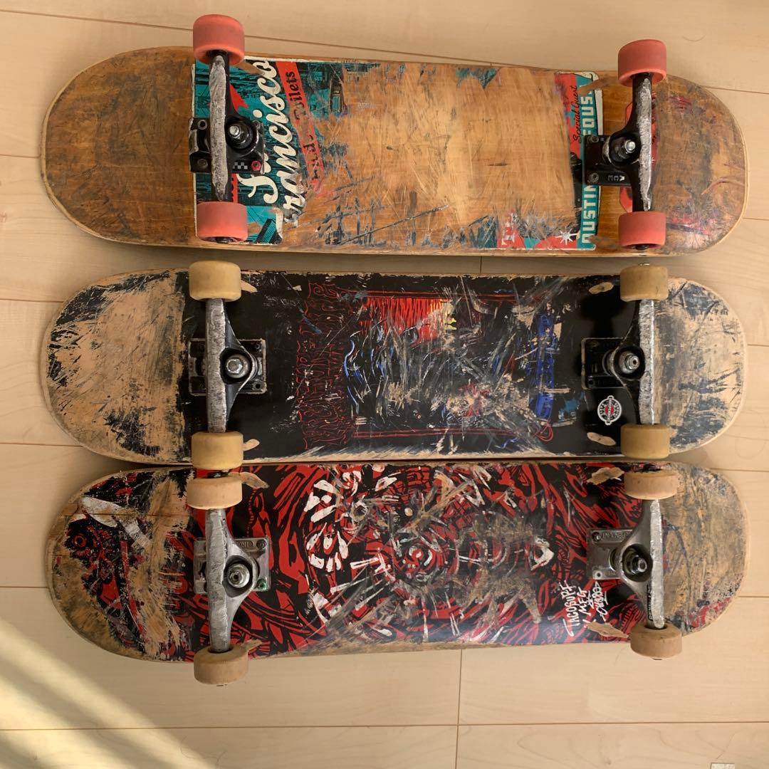 スケボーコンプリート　3セット　インディー　ロイヤル　エース