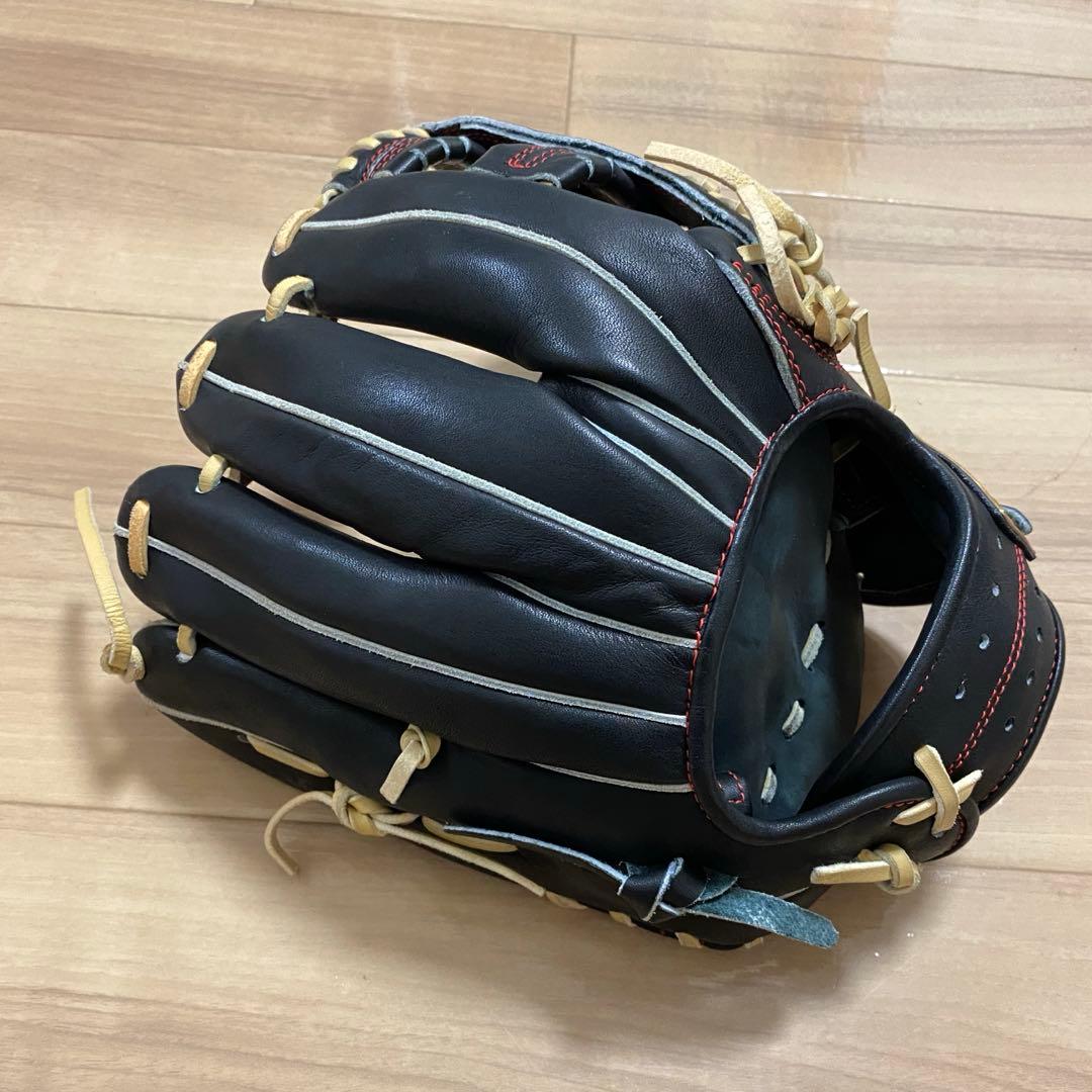 【最終値下げ】ZETT 野球 軟式 内野用 グローブ　ブラック/ベージュ