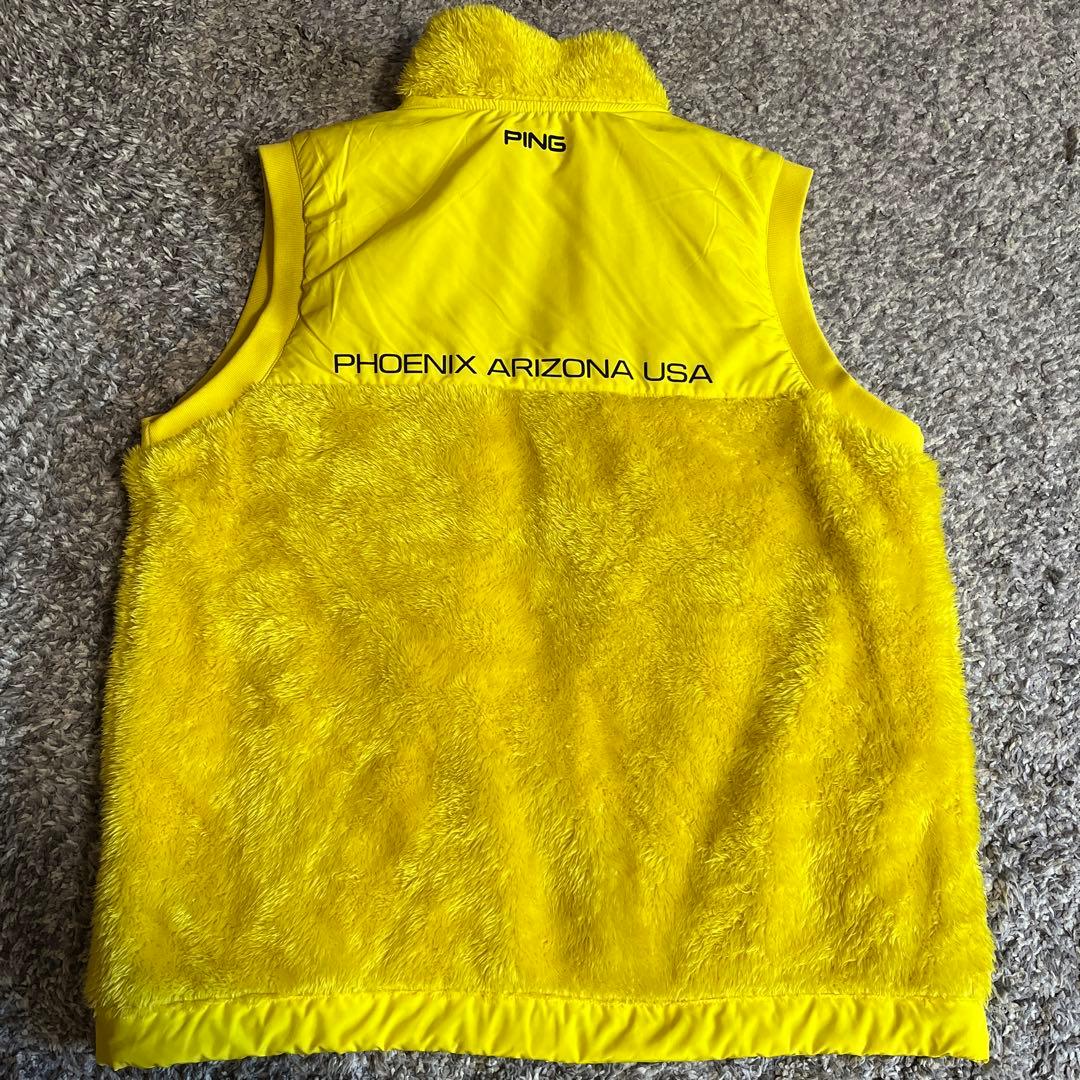 PING ピン　ボアベスト　イエロー黄色　派手　軽量　L