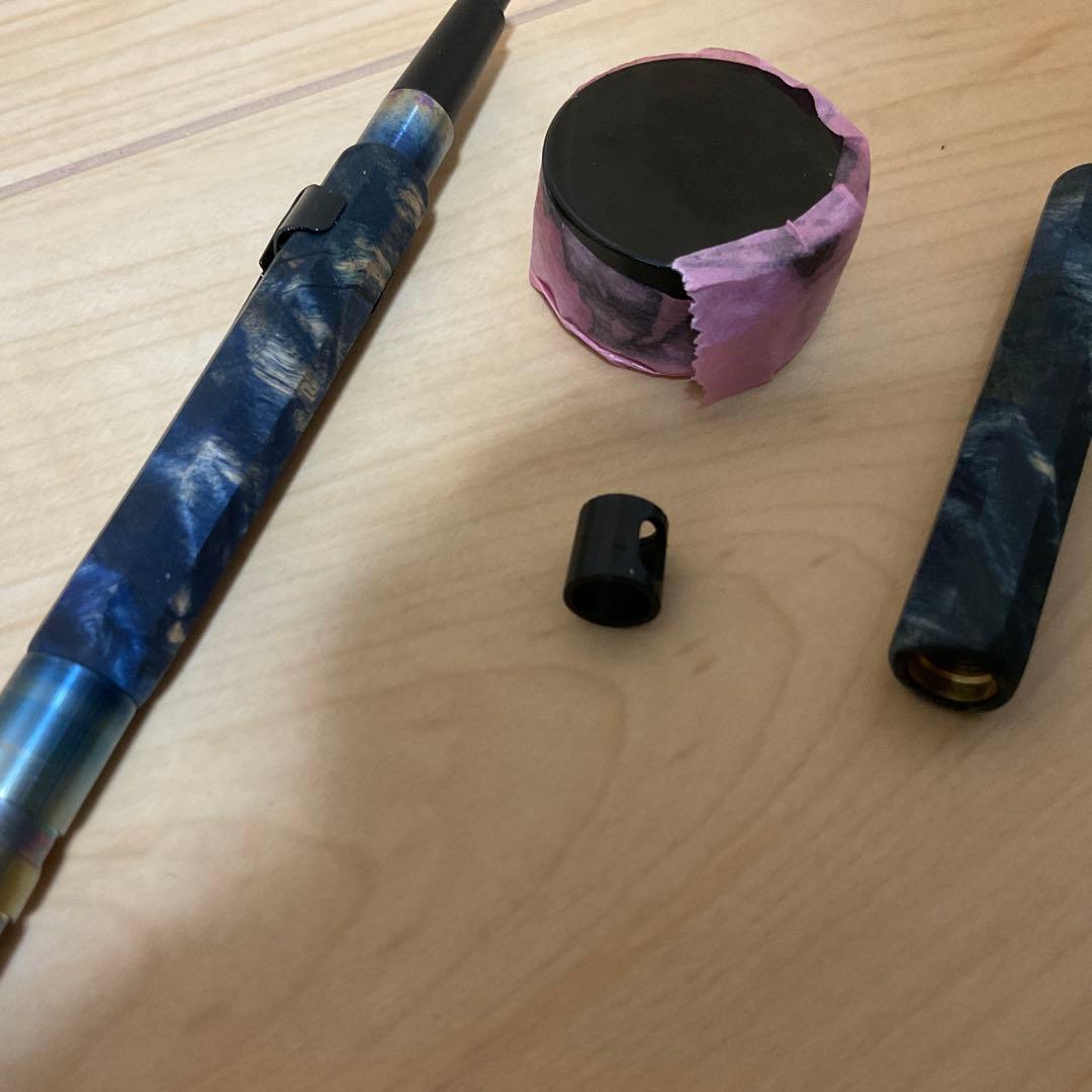 pg5 カスタム　チタン　シャーペン　工房　スタビライズウッド　木軸　焼き付塗装