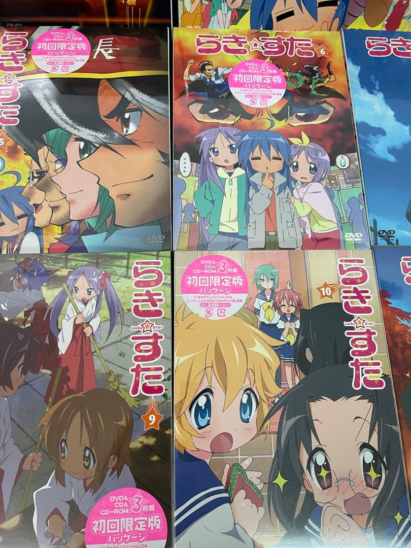 らき☆すた DVD 全12巻 初回限定版 未開封品あり