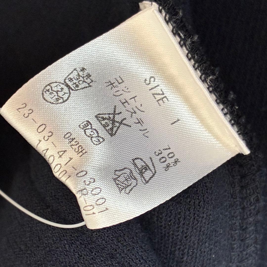 新品 ギャルリーヴィー コットンポリエステル フーデッドコート ネイビー 1