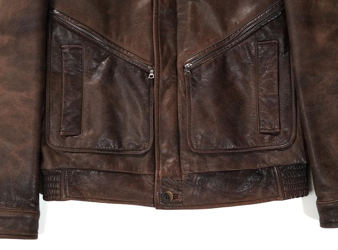 00s A.P.C. ラムレザー ジャケット 羊革 イーストバイウエスト XS