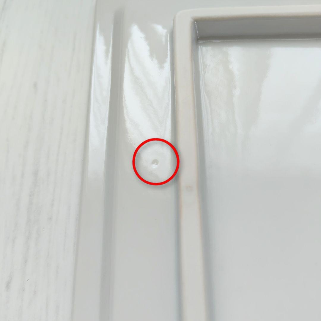 【未使用品】九谷焼 黄地紫陽花（きじあじさい） 角皿 清山窯 飾皿 色絵陶磁器