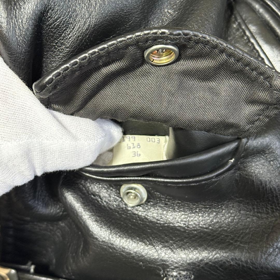 Schott 618 ダブル ライダース 36 バイカータグ後期 USA製