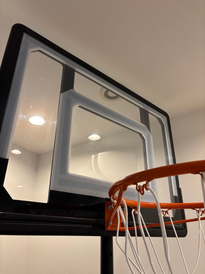 バスケットゴール 屋内外兼用 高さ5段階 160cm〜210cm 移動式