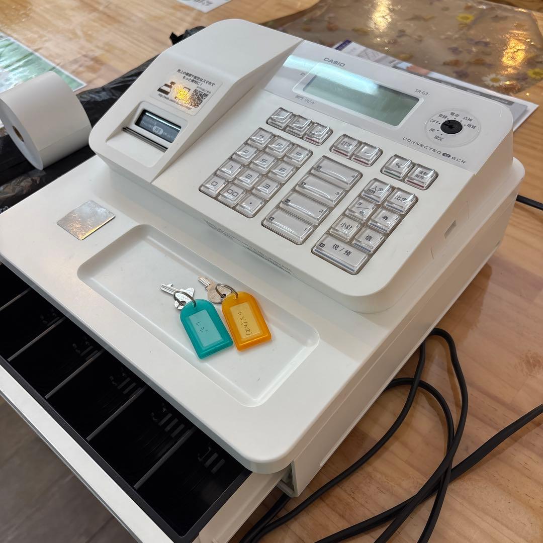 CASIO 電子 Bluetooth対応 カシオ レジスタ SR-G3-WE