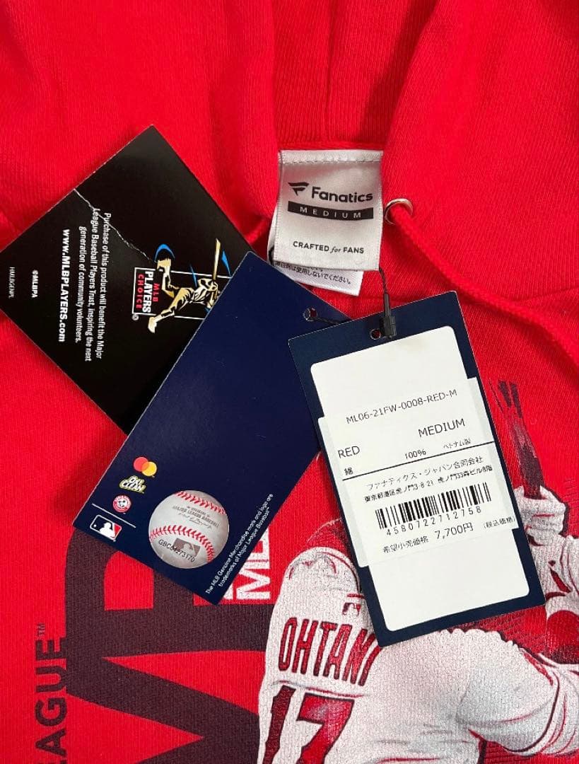 大谷翔平 MVP記念限定モデルデザインパーカー