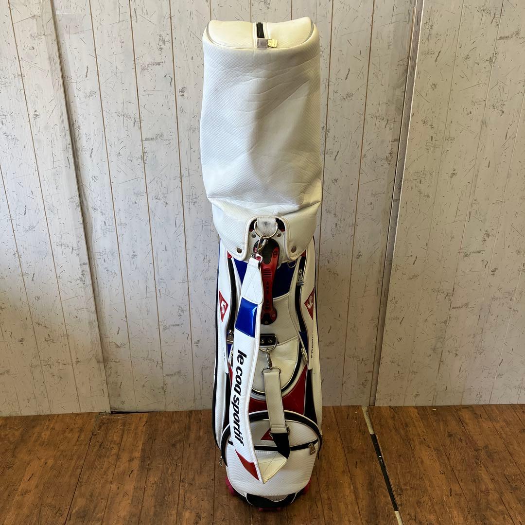 ルコック スポルティフ キャディバッグ ゴルフバッグ ビックロゴ トリコロール