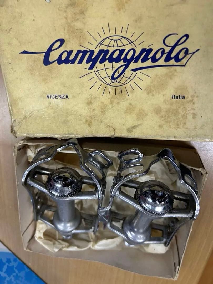 カンパニョーロCampagnolo鉄レコードペダル耳付希少