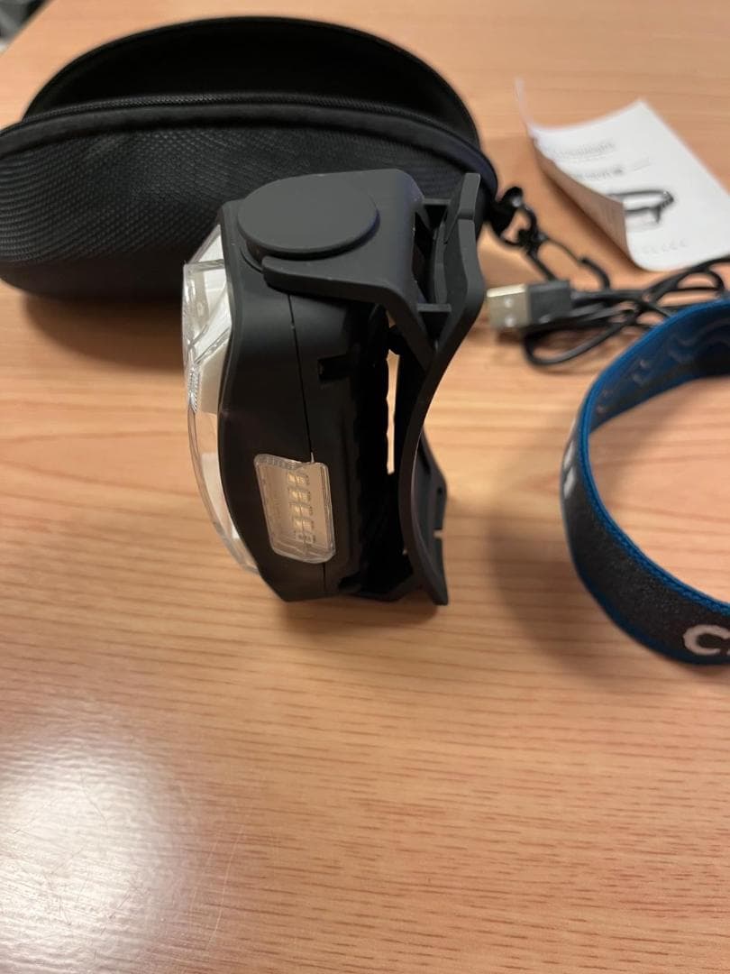 ヘッドライト LED 充電式 ネックライト 17時間点灯 ケース付き 超広角 A