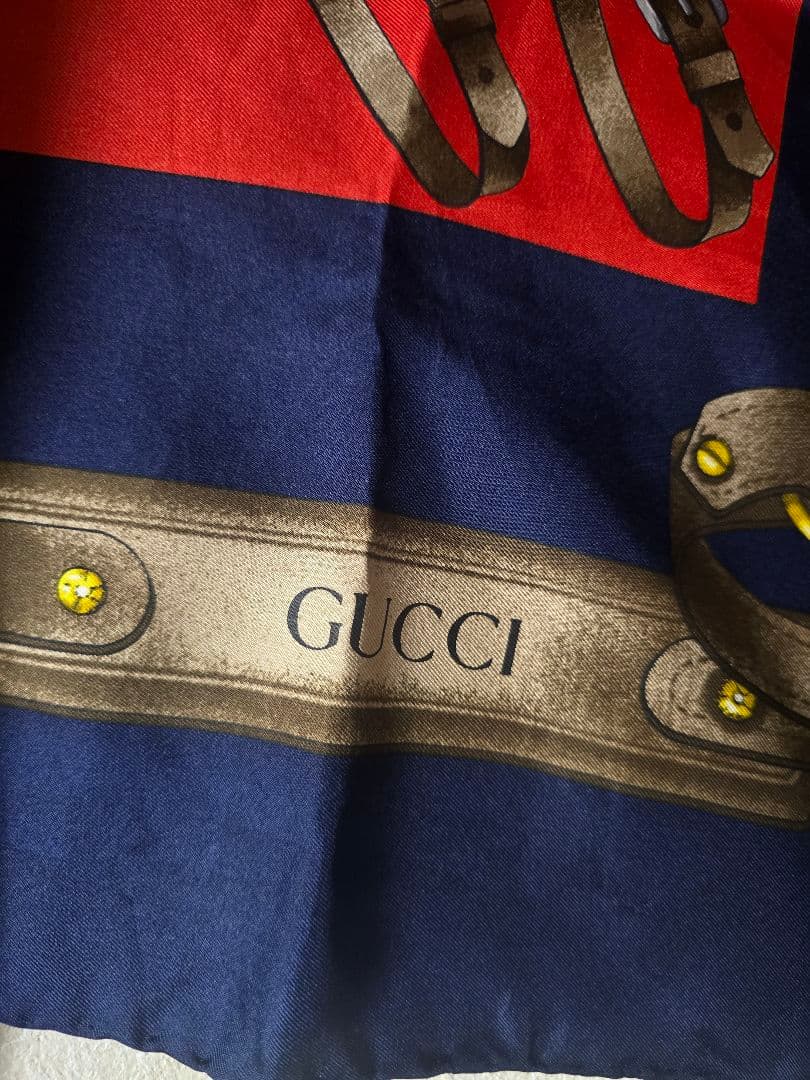【専用】GUCCI シルクスカーフ 馬具モチーフ