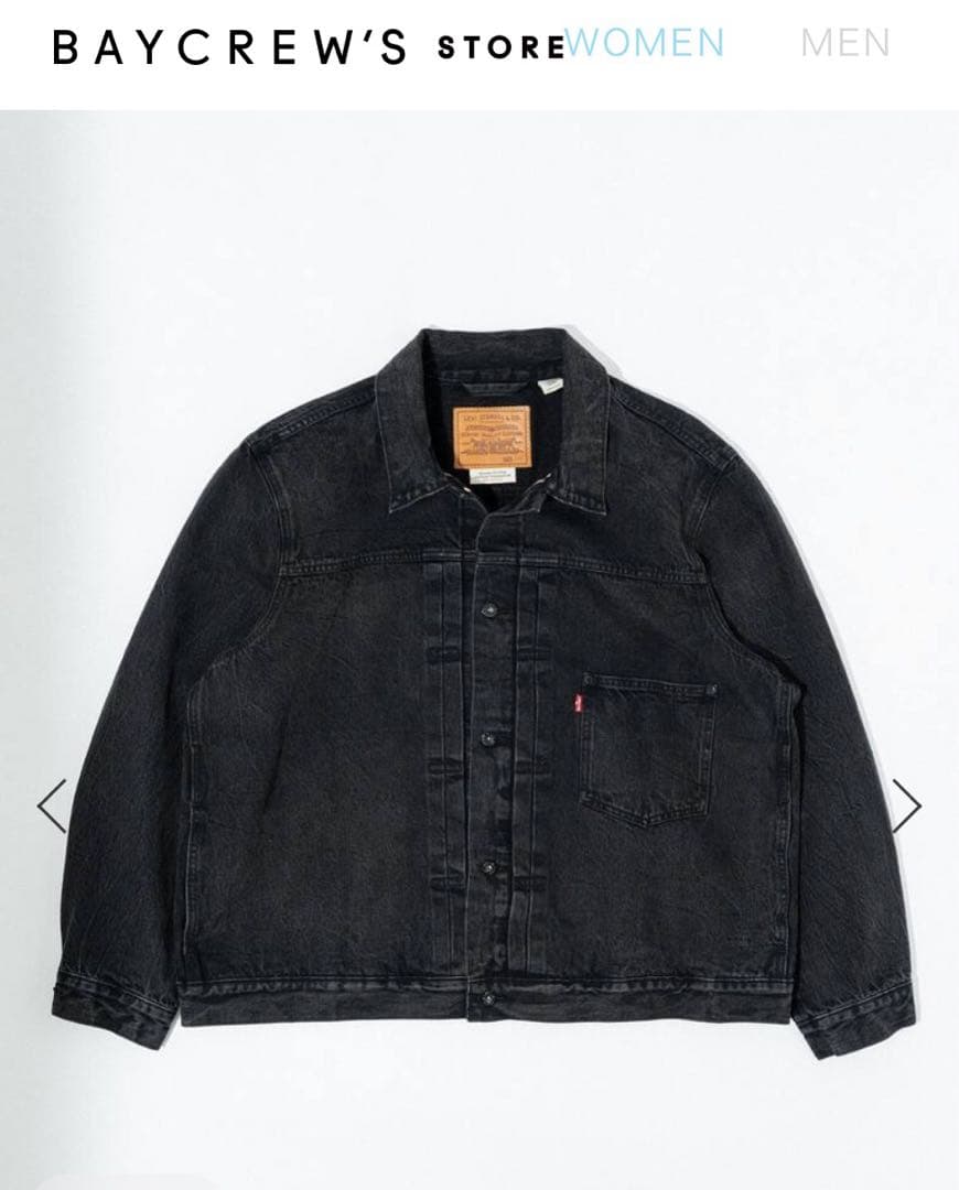 EDIFICE30周年Levi's ブラックデニムジャケット