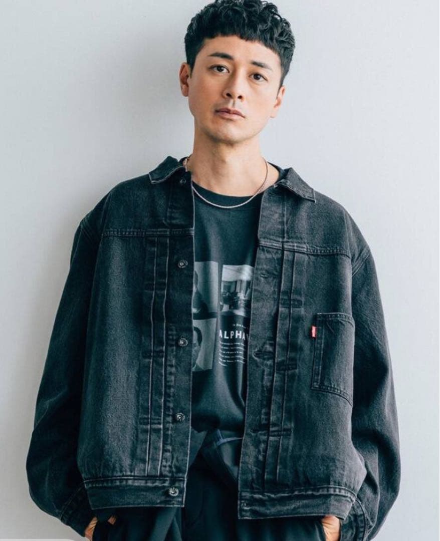 EDIFICE30周年Levi's ブラックデニムジャケット