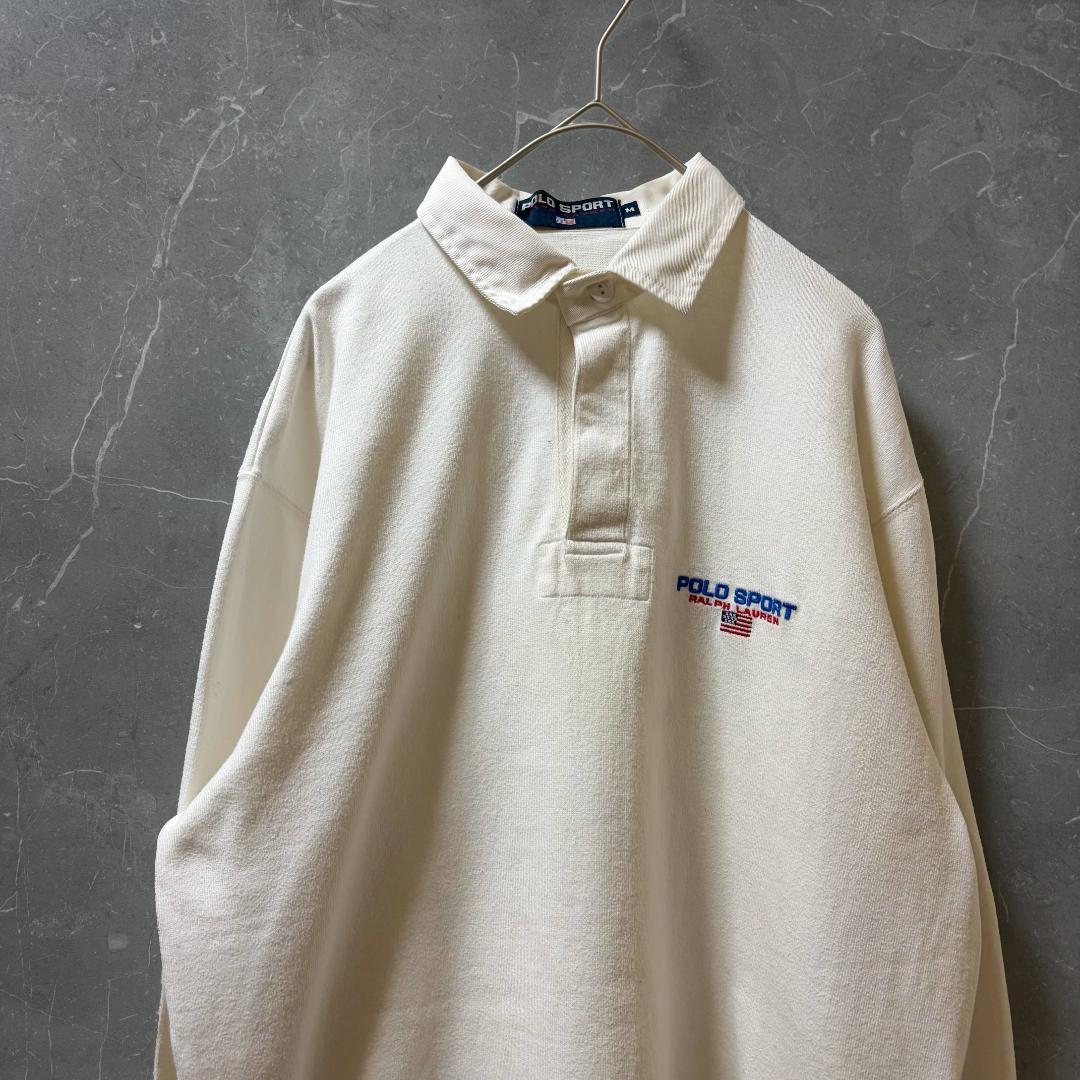 POLO SPORT Ralph Lauren ラガーシャツ M ホワイト