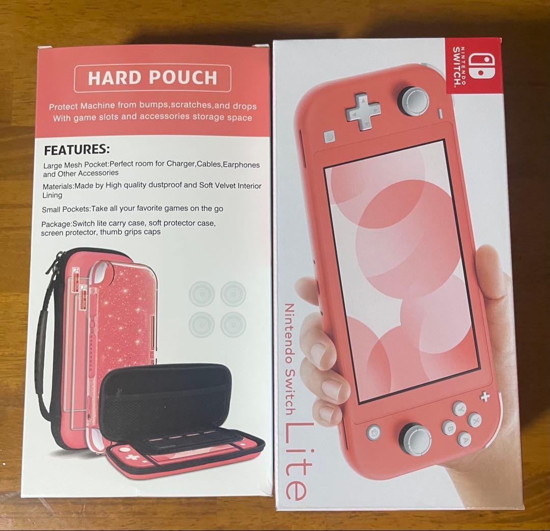 Nintendo Switch Lite ピンク ハードポーチ付き