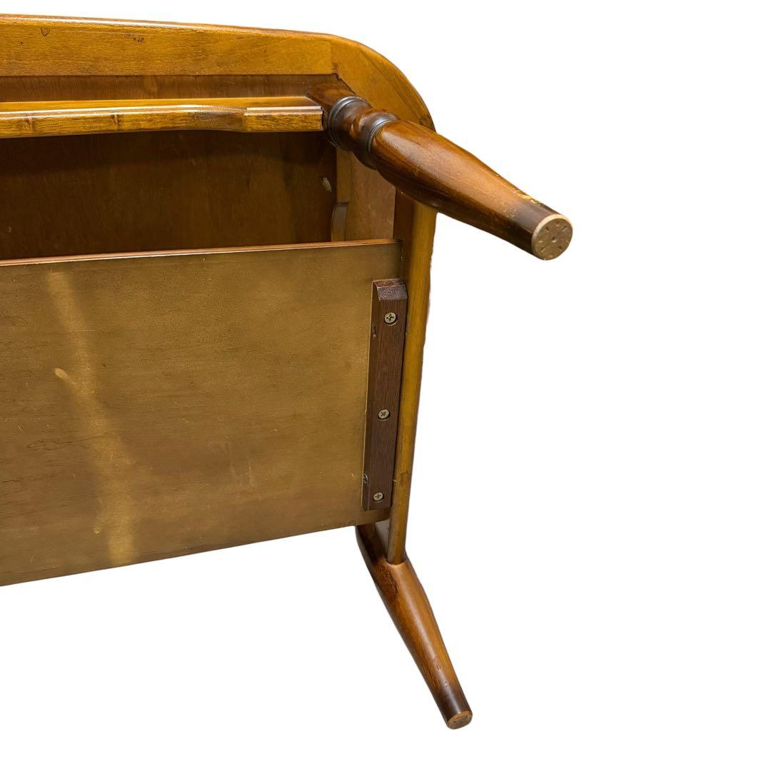 レアデザイン カリモク オーバル コーヒーテーブル 棚付き