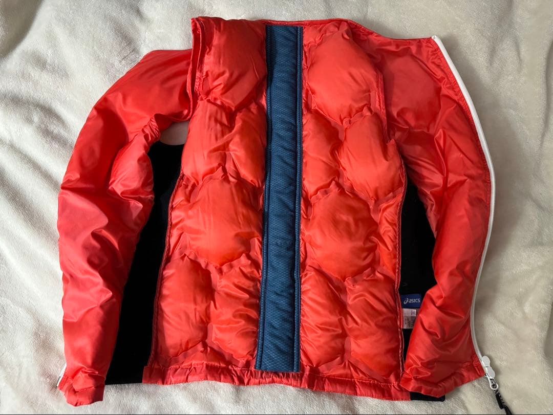 アシックス オリンピック日本代表　ダウンベスト M オレンジ