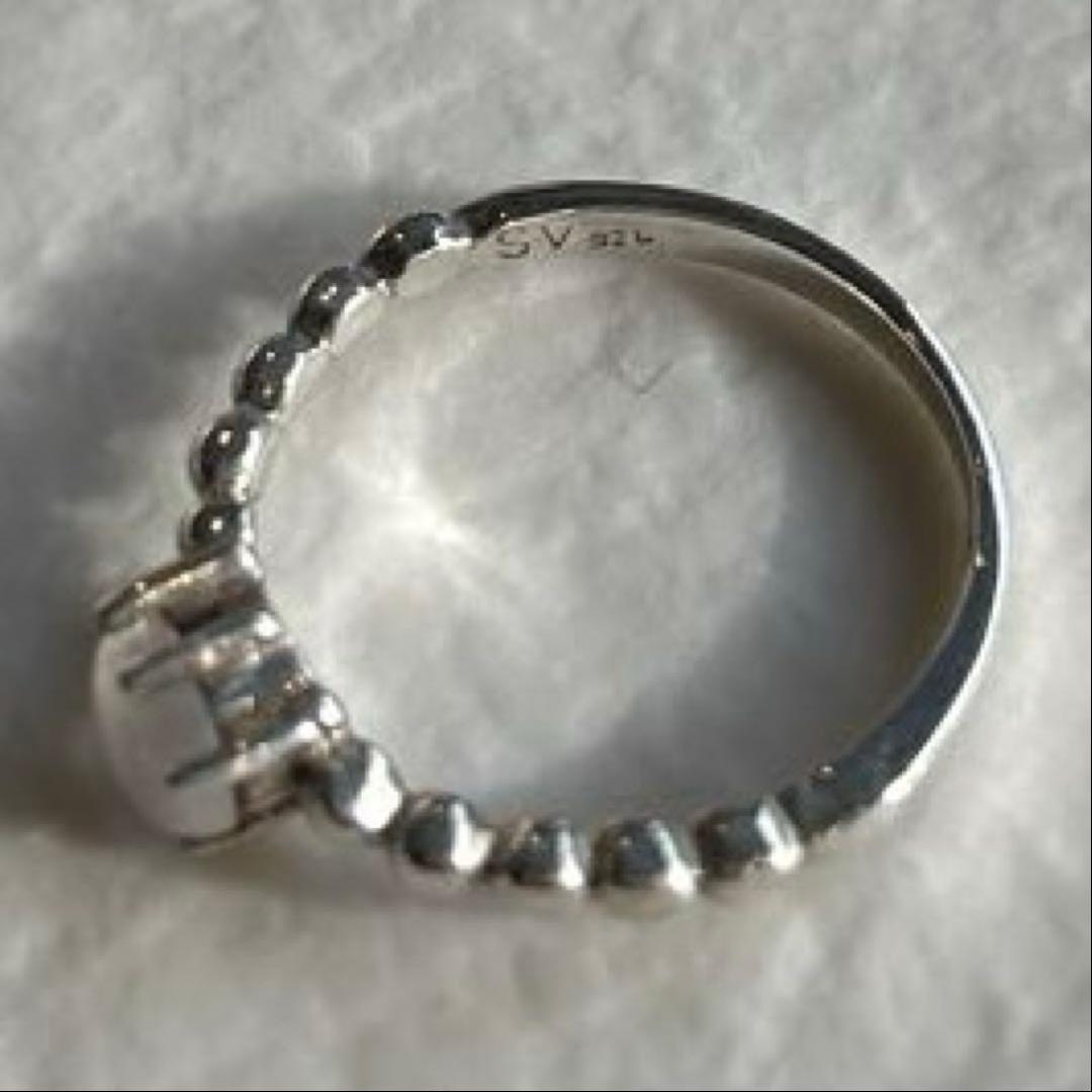 【ヴィンテージ】ムーンストーン SV925 6本爪リング