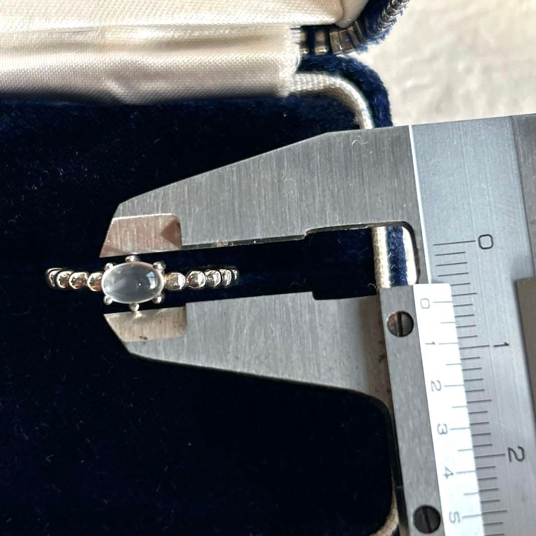 【ヴィンテージ】ムーンストーン SV925 6本爪リング