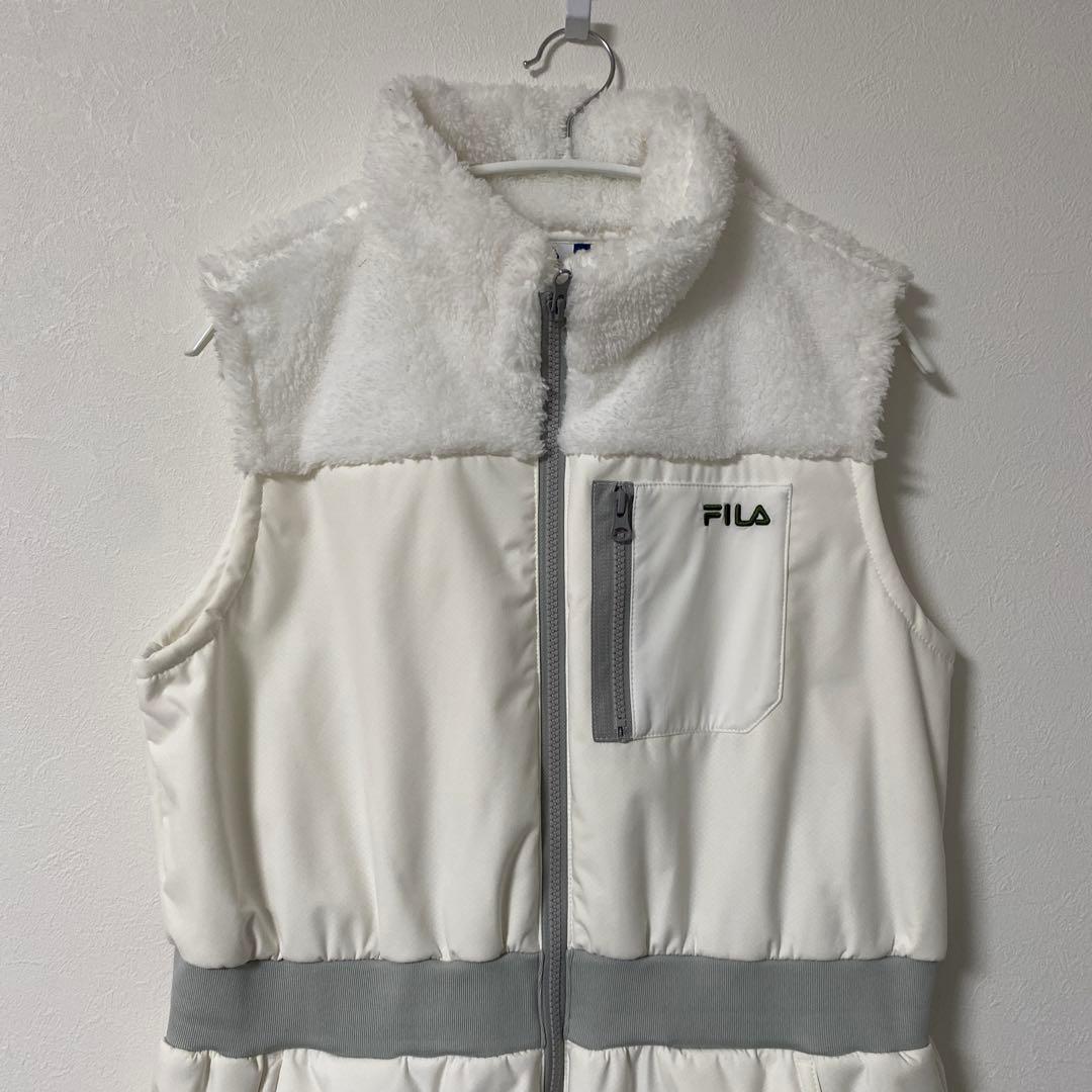 FILA GOLFボアワンピース　ホワイト