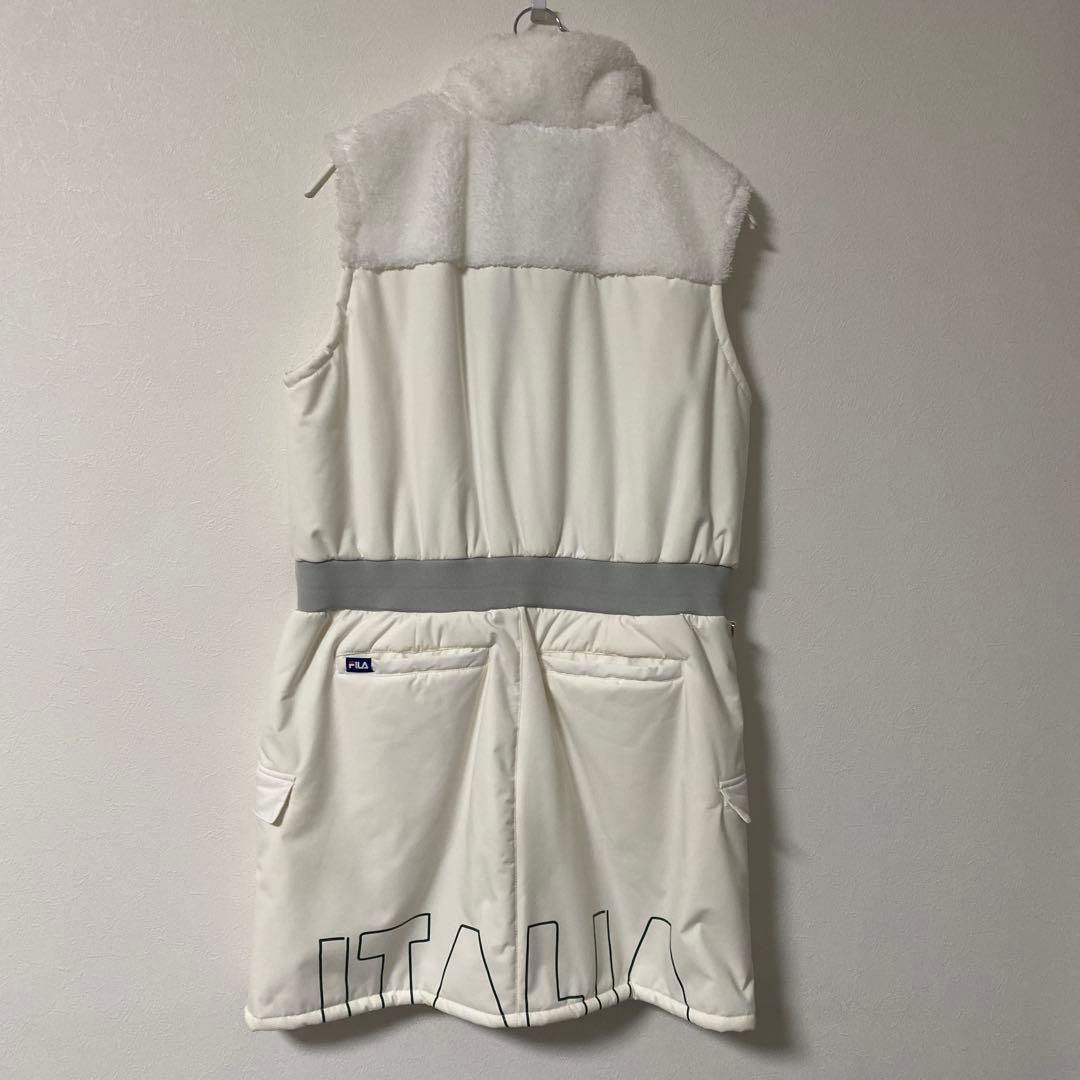 FILA GOLFボアワンピース　ホワイト