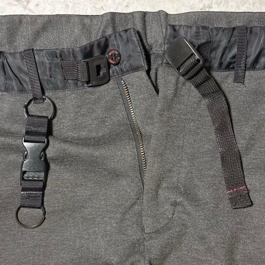 BRIEFING × WILL LOUNGE イージーパンツ L チャコールグレ