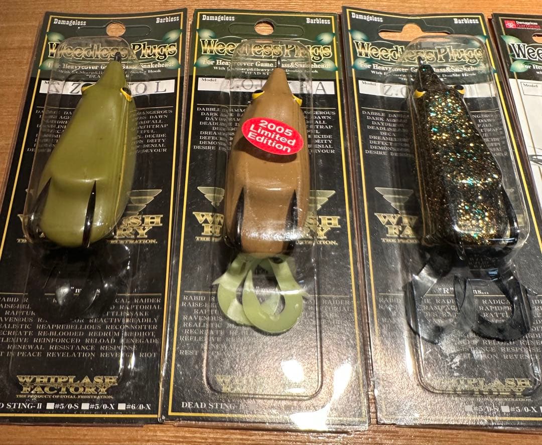 ウィップラッシュファクトリー　ZOD 雷魚フロッグセット売り　廃盤　激レア