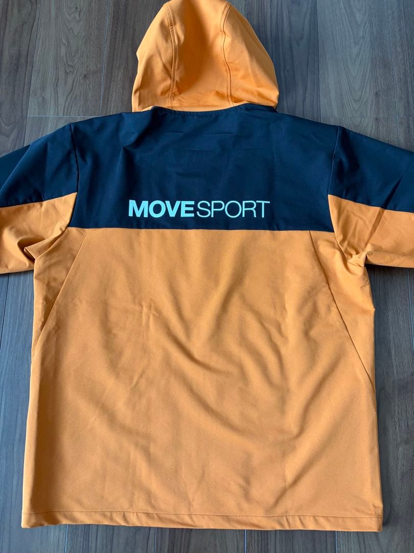 MOVE SPORT フルジップフーディ　ウィンドブレーカー　撥水　オレンジ
