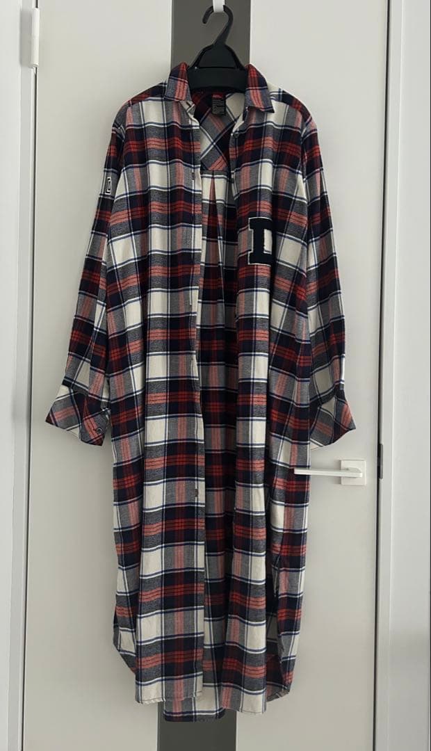 ダブルスタンダードクロージング タータンチェック シャツワンピース