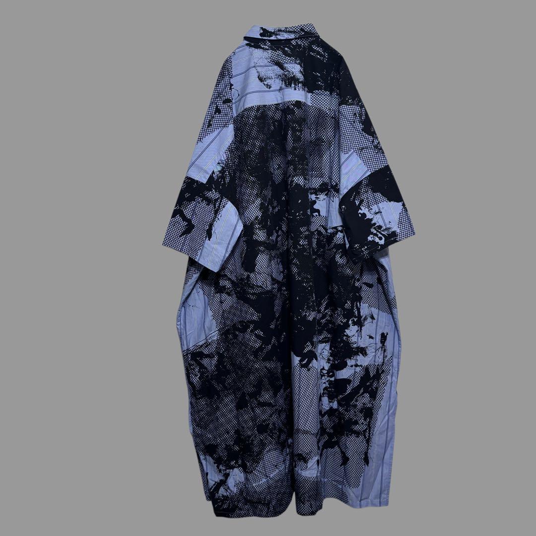 2022年春夏y's 総柄ロングワンピース　ワイズ　ヨウジヤマモト