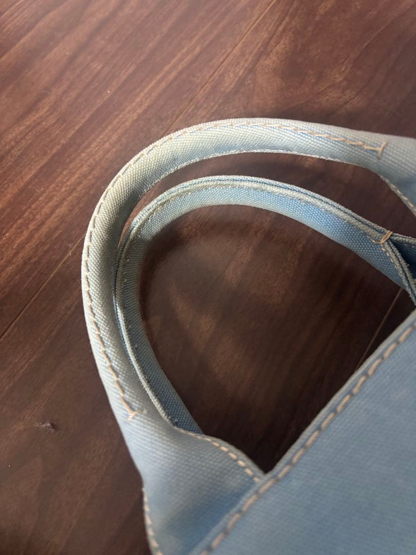 PRADA カナパ　ブルーギンガムチェック