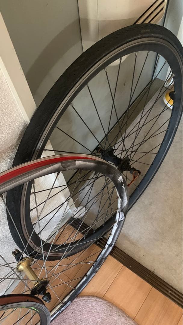 ピスト ロードバイク 前輪ホイール 引き取り限定