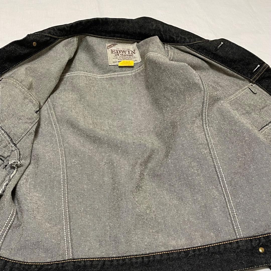 90' EDWIN エドウィン トラッカージャケット Gジャン L ブラック