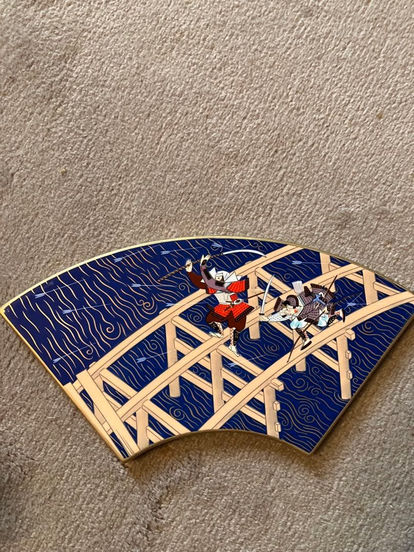 「平家物語扇面絵」高級磁器製絵皿 10枚セット 予約限定版(全13枚中3枚欠品)