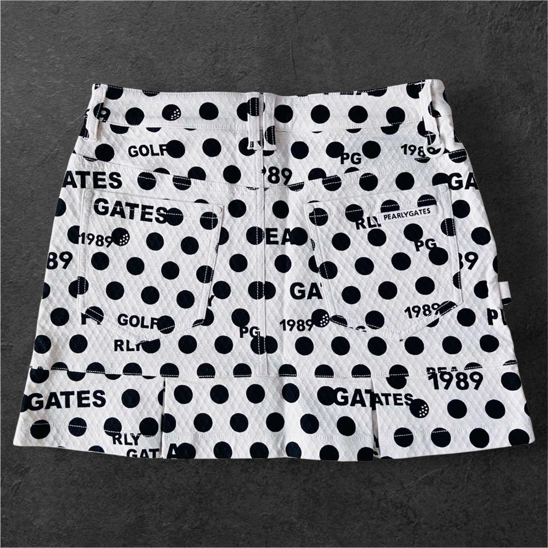 【タグ新品】パーリーゲイツ 伸縮性抜群！ 春夏 後ろプリーツ スカート1