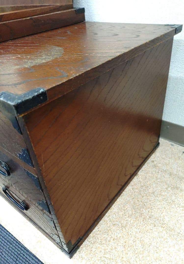 昭和レトロなアンティーク木製長火鉢　＆Peace