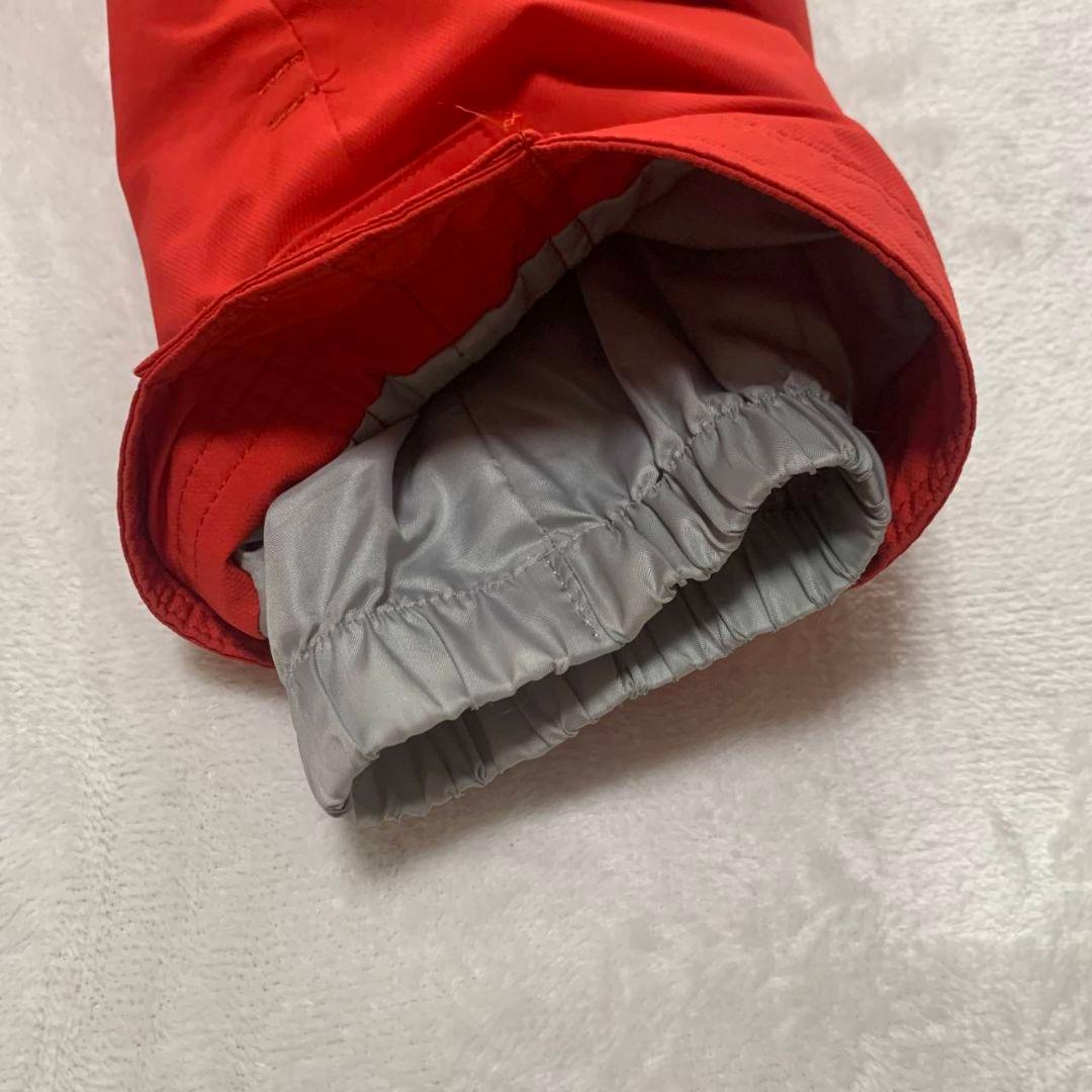 ほぼ未使用 デサント 子ども スノーウェア 赤 黒 100 防水