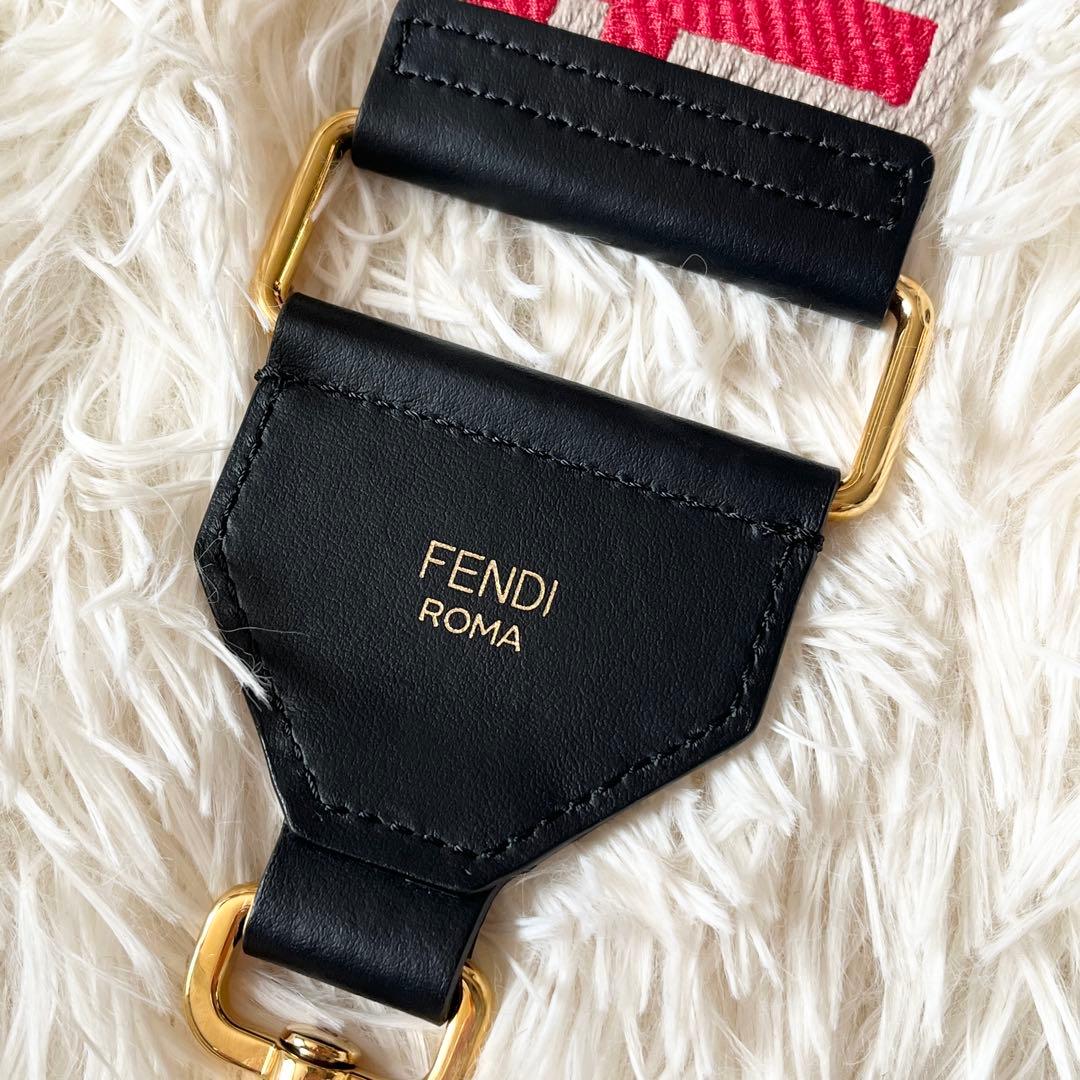 FENDI フェンディ　ショルダーストラップ ストラップ　ユー　ズッカ柄