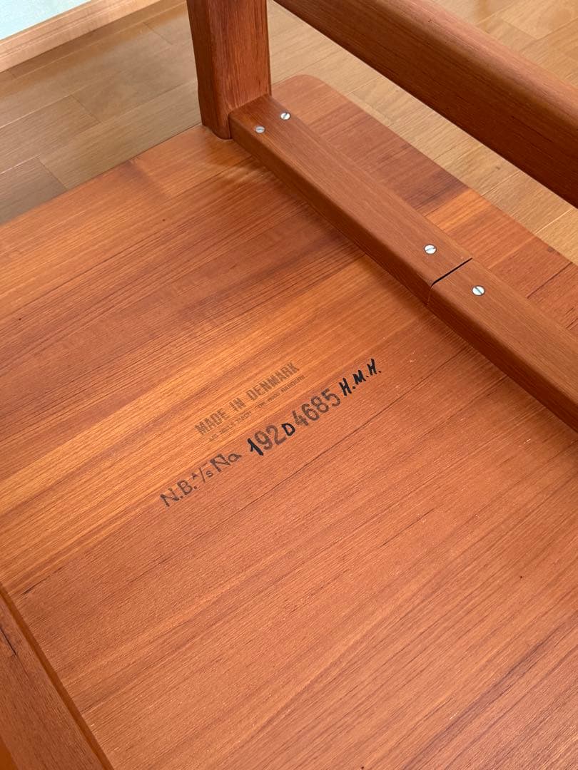 コーヒーテーブル　ローテーブル　チーク材　無垢　北欧家具　ビンテージ