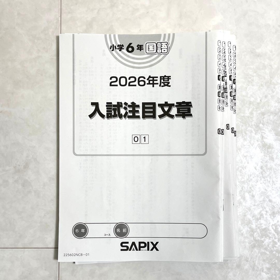 SAPIX 国語 6年 2025年度